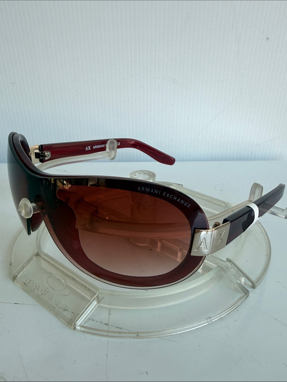 NEW ARMANI EXCHANGE AX010/S Bordeaux Red Sunglasses NEW WITHOUT TAGS